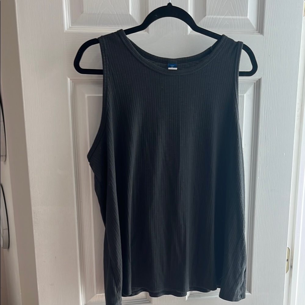 Dark gray Sleeveless Top